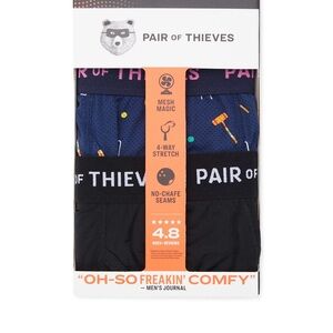 Pair of Thieves Men’s SuperFit Gone Roque Black Boxer Briefs 2-Pack Size Small